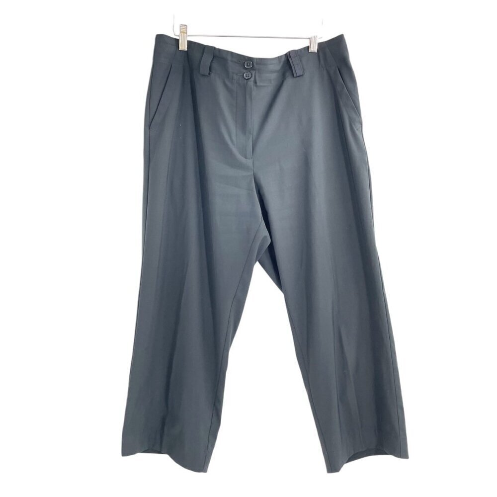 Nike Golf Fit Dry Black Cropped Athletic Pants Womens High Rise Size 12 Outdoor